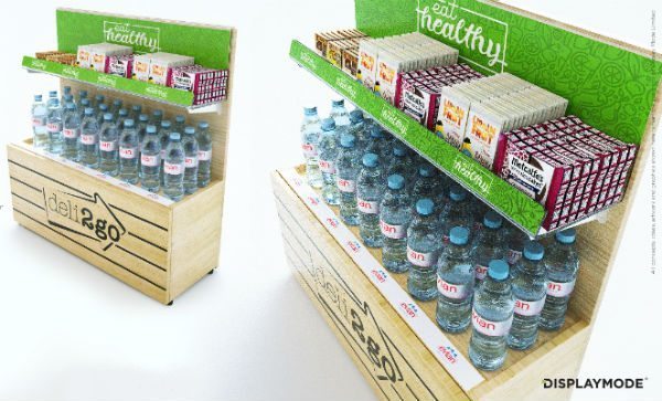 low shelves product display